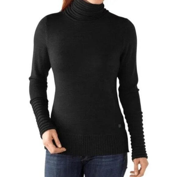 Smartwool Hayden Spires Charcoal Grey Merino Wool Turtleneck Top - Picture 12 of 12